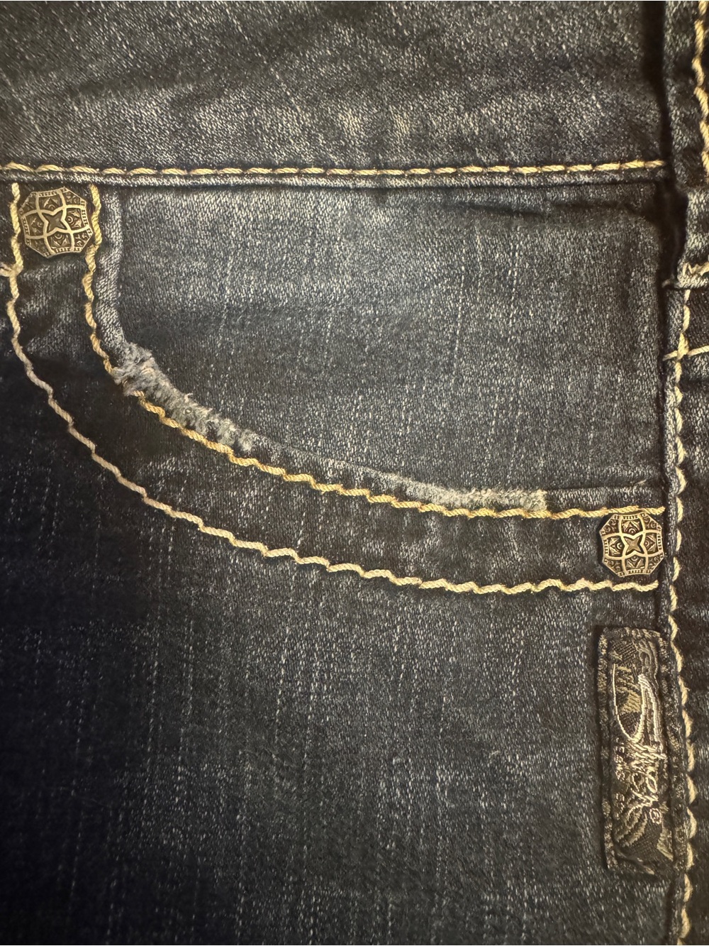 Silver Jeans Suki Mid Slim Boot Jeans W29 L33 Dark Wash Stretch Mid Rise - Picture 3 of 10